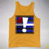 Leather Pride Flag Exclamation Point Premium Tank Top