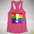 LGBTQ Pride Flag Exclamation Point Racerback Tank
