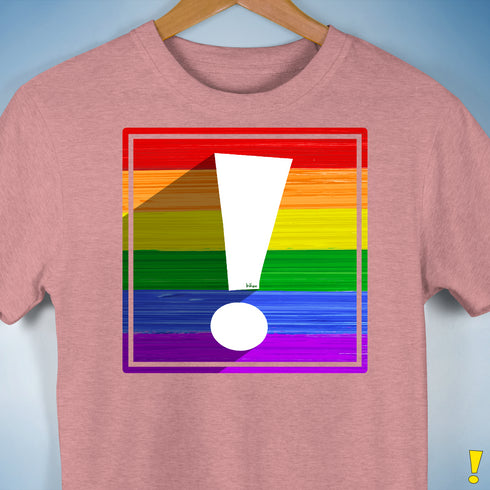 LGBTQ Pride Flag Exclamation Point Premium Unisex T-Shirt