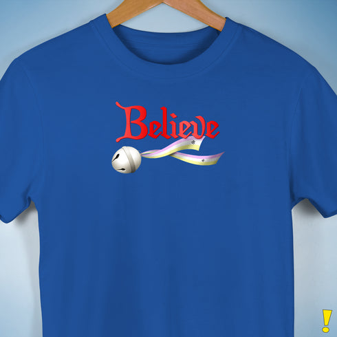 Believe Twink Pride Flag Jingle Bell Premium Unisex T-Shirt - Royal Blue