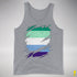 Gay Male Pride Flag Ripped Reveal Premium Tank Top