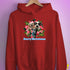 Custom Holiday Joy T-Shirt Hoodie - Red