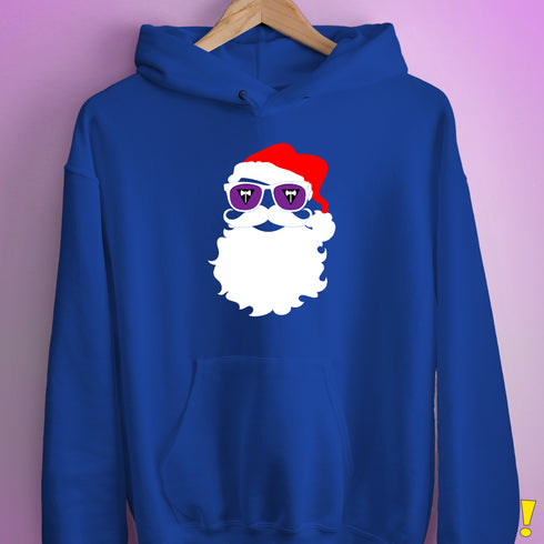 Santa’s Lesbian Labrys Pride Flag Shades Hoodie - Royal Blue