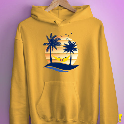 Intersex Pride Hammock Summer Beach Sunset Hoodie