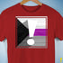 Demisexual Pride Flag Exclamation Point Premium Unisex T-Shirt - Red