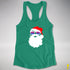 Santa’s Omnisexual Pride Flag Shades Racerback Tank - Kelly Green
