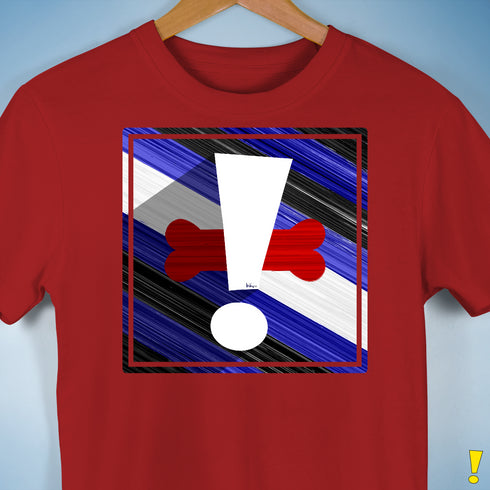 Puppy Pride Flag Exclamation Point Premium Unisex T-Shirt