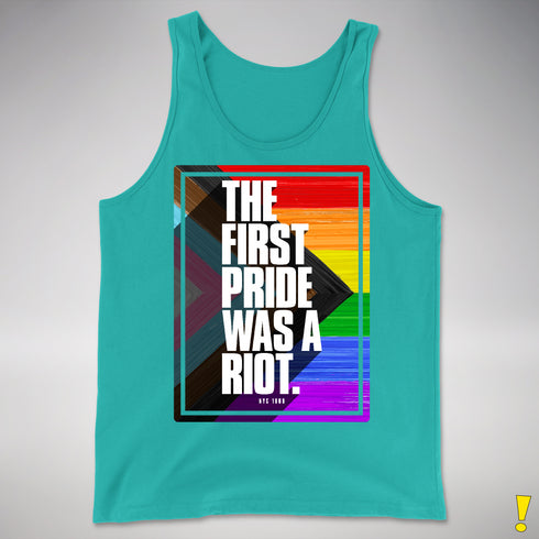 The First Pride Was a Riot - LGBTQ Progress Pride Premium Tank Top