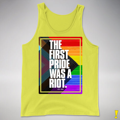 The First Pride Was a Riot - LGBTQ Progress Pride Premium Tank Top