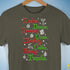 Festive Santa's Reindeer and Drinks Unisex T-Shirt - Army