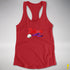Believe Lesbian Labrys Pride Flag Jingle Bell Racerback Tank - Red