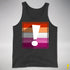 Lesbian Pride Flag Exclamation Point Premium Tank Top