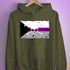 Demisexual Pride Pirate Flag Hoodie - Army
