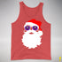 Santa’s Lesbian Labrys Pride Flag Shades Premium Tank Top - Red Triblend