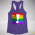 LGBTQ Pride Flag Exclamation Point Racerback Tank