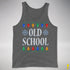Old School Ugly Christmas Sweater Tank Top - Deep Heather
