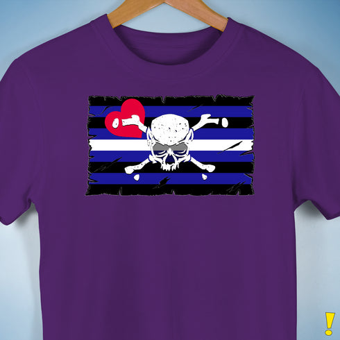 Leather Pride Pirate Flag Premium Unisex T-Shirt