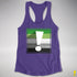 Aromantic Pride Flag Exclamation Point Racerback Tank - Purple