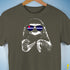 Pride Sloth Leather Flag Sunglasses Premium Unisex T-Shirt
