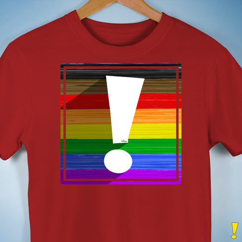 LGBTQ Philly Pride Flag Exclamation Point Premium Unisex T-Shirt