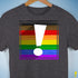 LGBTQ Philly Pride Flag Exclamation Point Premium Unisex T-Shirt