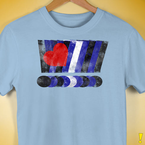 Distressed Leather Pride Exclamation Points Premium Unisex T-Shirt