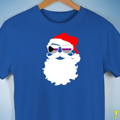 Santa’s Demisexual Pride Flag Shades Premium Unisex T-Shirt - Royal Blue