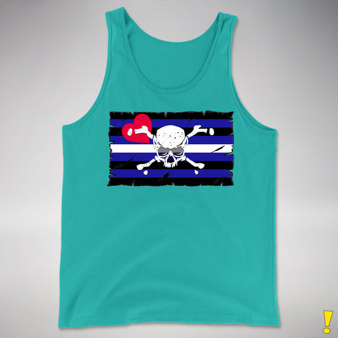 Leather Pride Pirate Flag Premium Tank Top