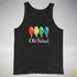 Old School Vintage Christmas Lights Tank Top - Black