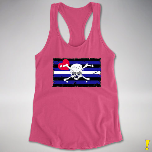 Leather Pride Pirate Flag Racerback Tank