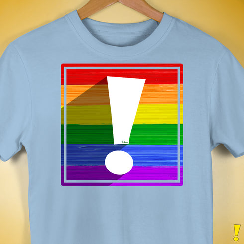 LGBTQ Pride Flag Exclamation Point Premium Unisex T-Shirt