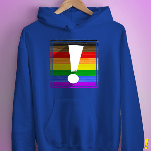 LGBTQ Philly Pride Flag Exclamation Point Hoodie