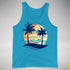 Gay Male Pride Hammock Summer Beach Sunset Premium Tank Top