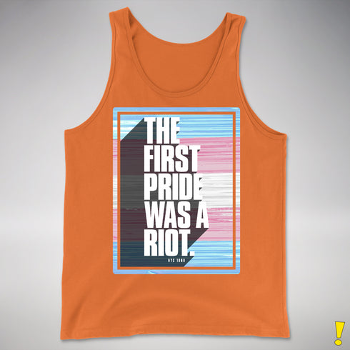 The First Pride Was a Riot - Trans Pride Flag Premium Tank Top