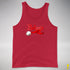 Believe Jingle Bell Premium Tank Top - Red