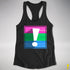 Polysexual Pride Flag Exclamation Point Racerback Tank