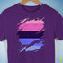 Omnisexual Pride Flag Ripped Reveal Premium Unisex T-Shirt
