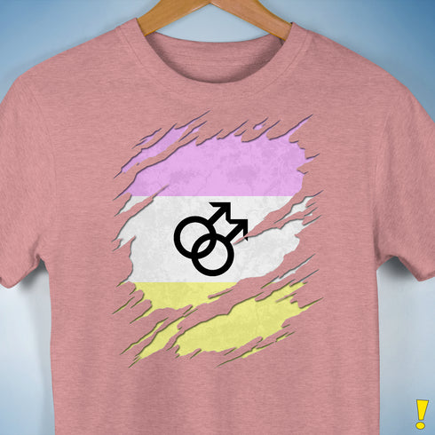 Twink Pride Flag Ripped Reveal Premium Unisex T-Shirt