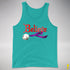 Believe Lesbian Labrys Pride Flag Jingle Bell Premium Tank Top - Teal