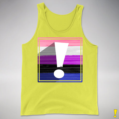 Genderfluid Pride Flag Exclamation Point Premium Tank Top