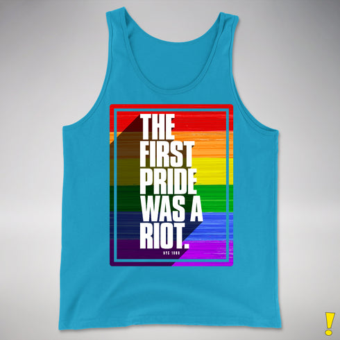 The First Pride Was a Riot - LGBTQ Rainbow Pride Premium Tank Top