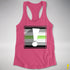 Agender Pride Flag Exclamation Point Racerback Tank - Hot Pink