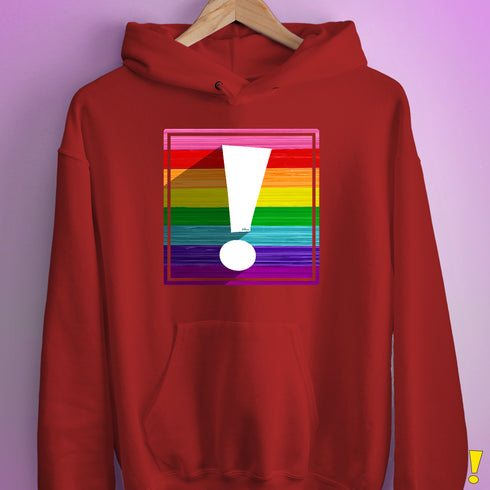 Original LGBTQ Pride Flag Exclamation Point Hoodie
