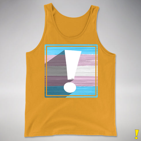 Transgender Pride Flag Exclamation Point Premium Tank Top