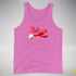 Believe Jingle Bell Premium Tank Top - Neon Pink