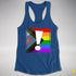 LGBTQ Progress Pride Flag Exclamation Point Racerback Tank