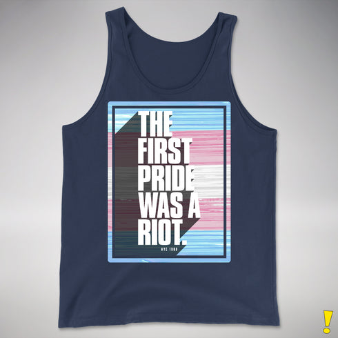 The First Pride Was a Riot - Trans Pride Flag Premium Tank Top