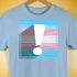 Transgender Pride Flag Exclamation Point Premium Unisex T-Shirt - Baby Blue