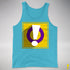 Intersex Pride Flag Exclamation Point Premium Tank Top - Aqua Triblend