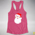 Santa’s Twink Pride Flag Shades Racerback Tank - Hot Pink